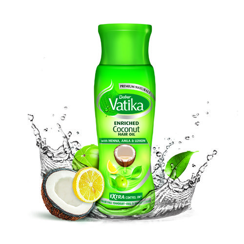 DABUR VATIKA ENRICHED COCONUT OIL WITH HENA AMLA AND LEMON HAIR OIL