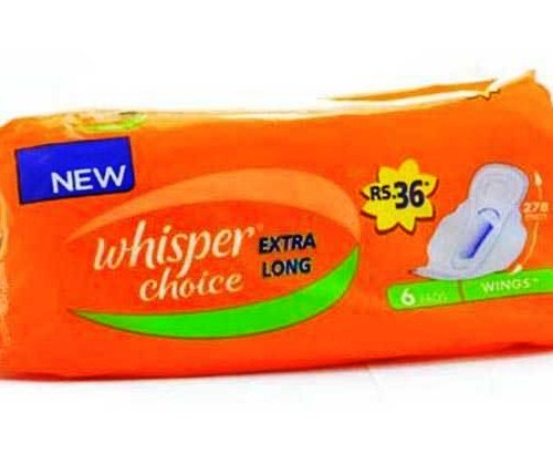 WHISPER CHOICE EXTRA LONG XL SANITARY PADS (ORANGE)