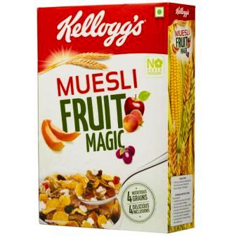 KELLOGGS MUESLI FRUIT MAGIC CORN FLAKES