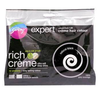 GODREJ EXPERT CREME HAIR COLOUR POUCH (NATURAL BLACK)
