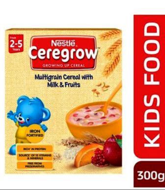 NESTLE CEREGROW (2-5 YRS) - MULTIGRAIN CEREAL WITH MILK & FRUITS
