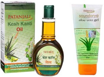 PATANJALI KESH KANTI HAIR OIL PLUS FREE ALOE VERA GEL