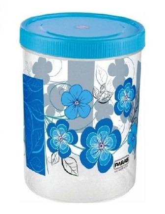 PLASTIC CONTAINER WITH SPOON 2000 ML (COLOR MAY VARY)